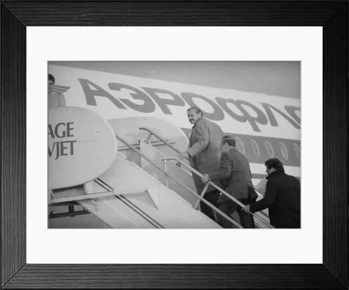 Framed Print : KGB Officer Vitaly Yurchenko Boards Plane Framed Print : KGB Officer Vitaly Yurchenko Boards Plane