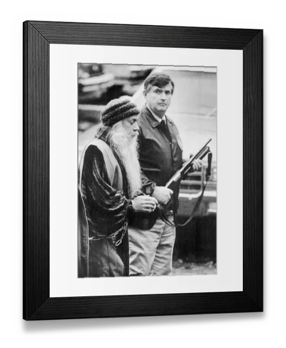 Framed Print : Religious Guru Being Escorted Into Court
