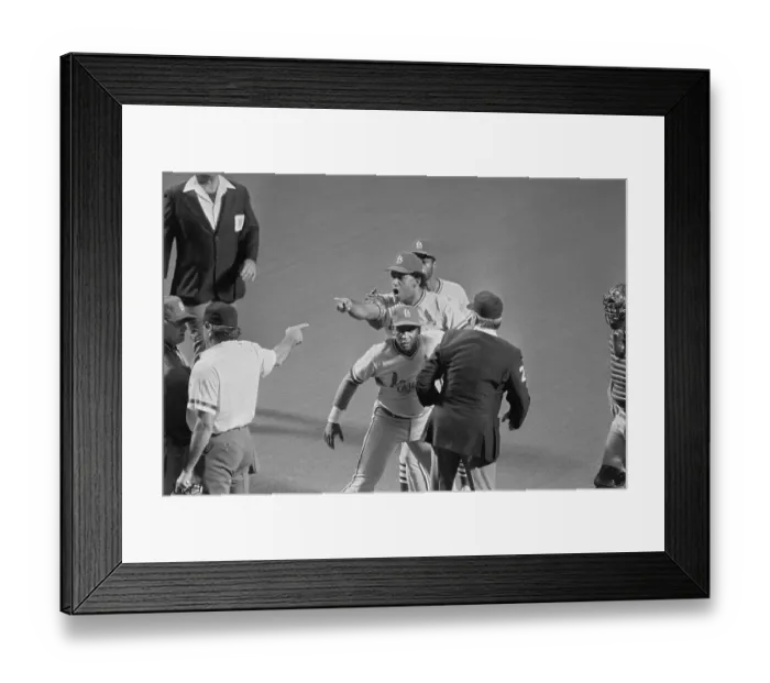 Framed Print : Joaquin Andujar Arguing with Umpire Framed Print : Joaquin Andujar Arguing with Umpire