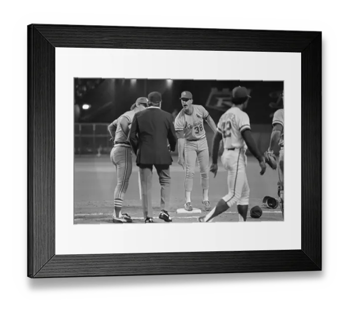 Framed Print : Baseball Pitcher Arguing with an Umpire Framed Print : Baseball Pitcher Arguing with an Umpire