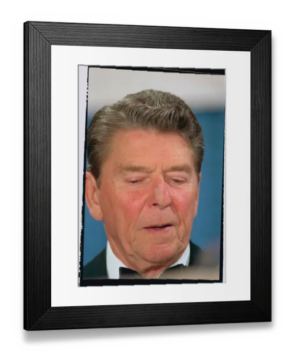 Framed Print : Portrait of Ronald Reagan Framed Print : Portrait of Ronald Reagan