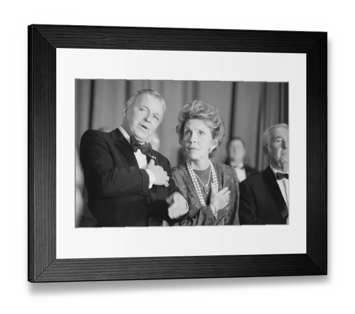 Framed Print : Nancy Reagan and Frank Sinatra Framed Print : Nancy Reagan and Frank Sinatra
