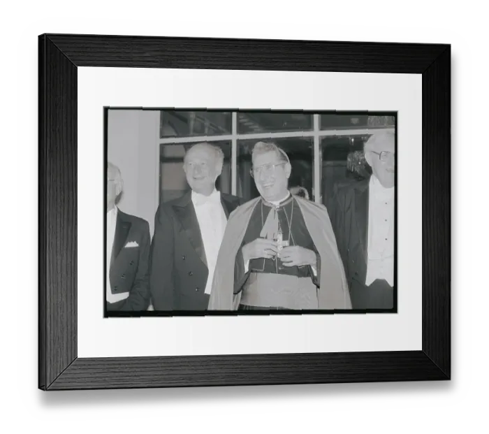 Framed Print : Edward Koch Laughing with Cardinal John O'Connor Framed Print : Edward Koch Laughing with Cardinal John O'Connor
