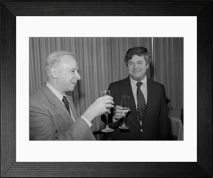 Framed Print : Dr. Joseph Goldstein and Dr. Michael Brown Toasting Framed Print : Dr. Joseph Goldstein and Dr. Michael Brown Toasting
