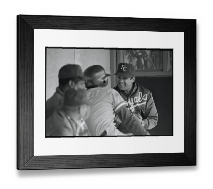 Framed Print : Dick Howser Chatting with George Brett Framed Print : Dick Howser Chatting with George Brett