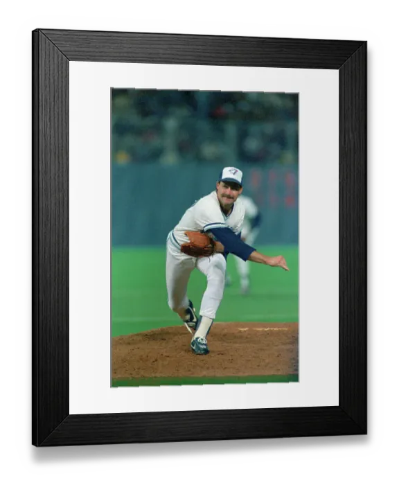 Framed Print : Portrait of Dave Stieb in Pitching Action Framed Print : Portrait of Dave Stieb in Pitching Action