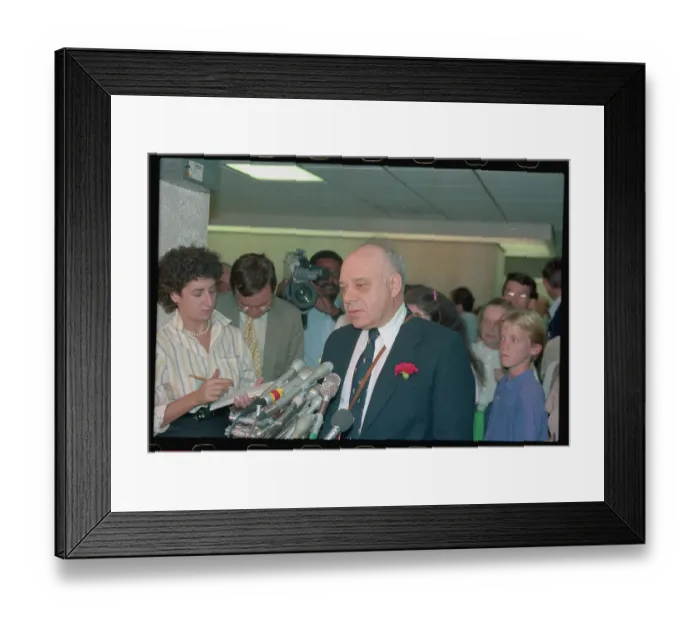 Framed Print : American Chemist Jerome Karle Speaking at Podium Framed Print : American Chemist Jerome Karle Speaking at Podium