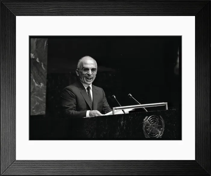 Framed Print : King Hussein Addressing General Assembly Framed Print : King Hussein Addressing General Assembly