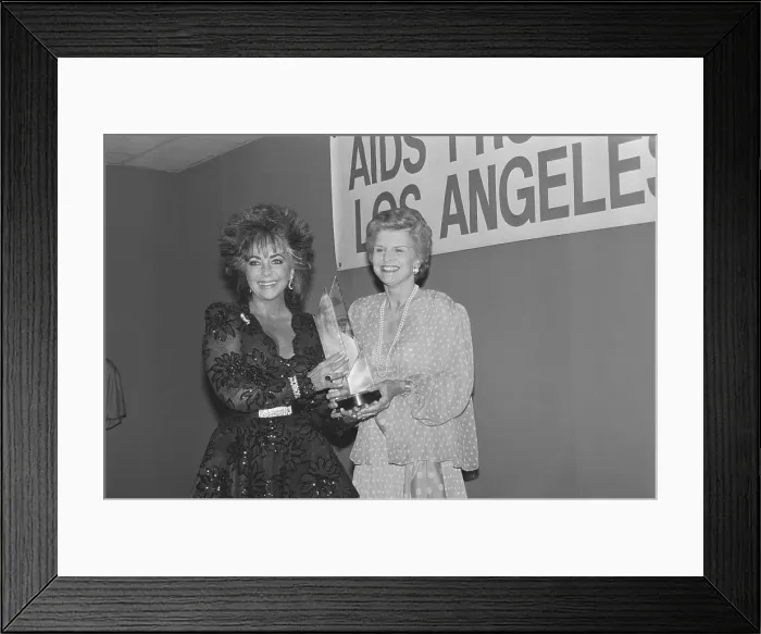 Framed Print : Liz Taylor and Betty Ford Framed Print : Liz Taylor and Betty Ford