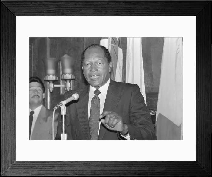 Framed Print : Tom Bradley Talks About Farrakhan Framed Print : Tom Bradley Talks About Farrakhan