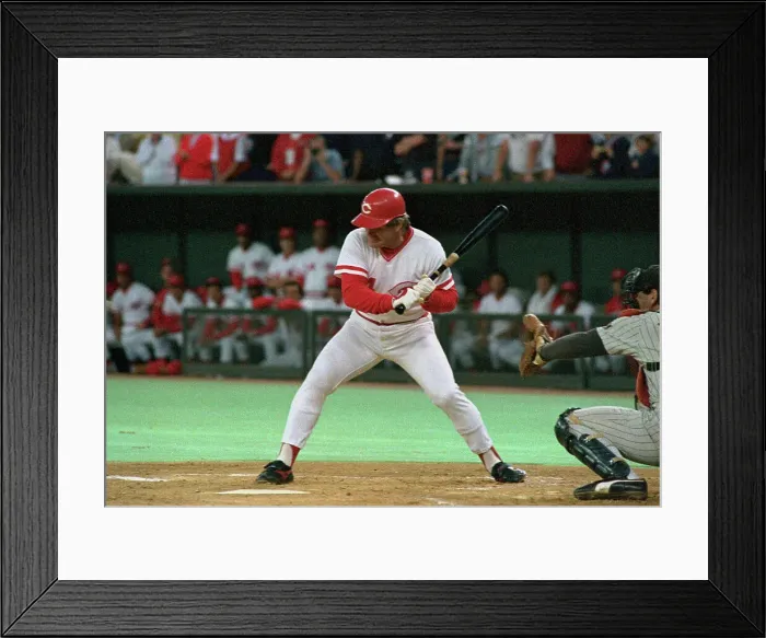 Framed Print : Peter Rose Breaks Cobb'S Record Framed Print : Peter Rose Breaks Cobb'S Record