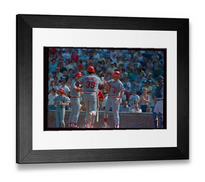 Framed Print : Dave Parker Congratulated Framed Print : Dave Parker Congratulated