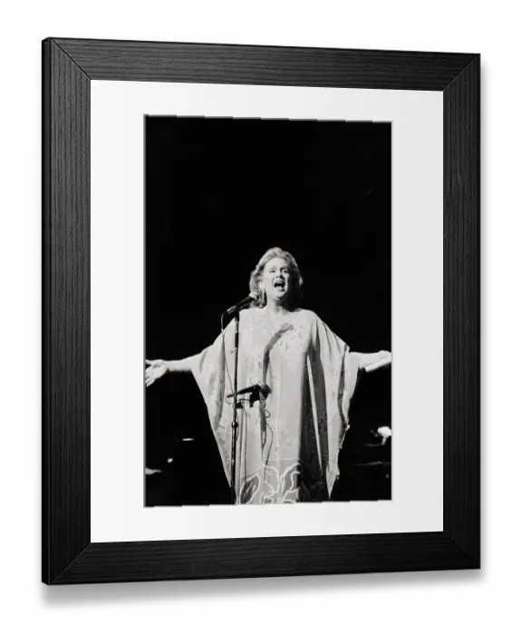 Framed Print : Barbara Cook Performing