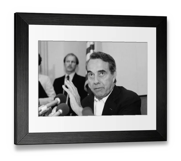Framed Print : Bob Dole Holds News Conference Framed Print : Bob Dole Holds News Conference