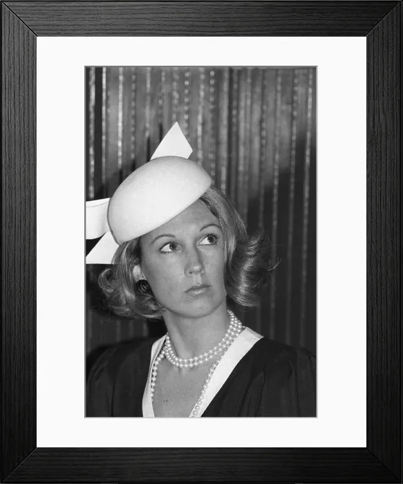 Framed Print : Sydney Biddle Barrows In Hat Framed Print : Sydney Biddle Barrows In Hat