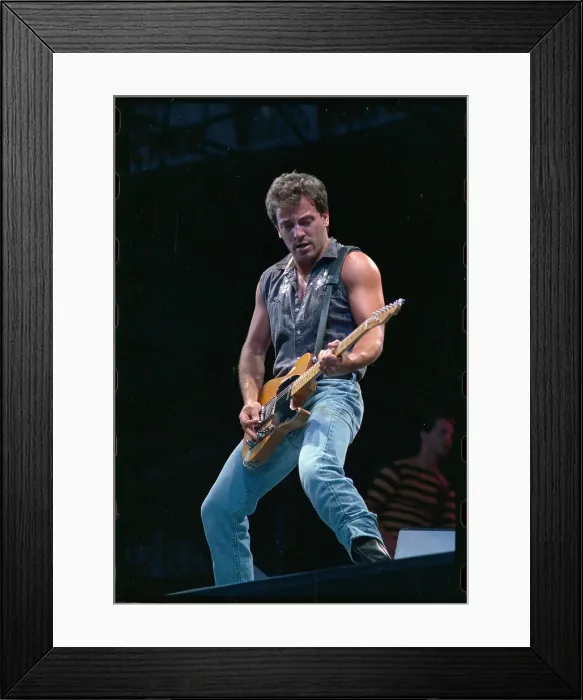 Framed Print : Bruce Springsteen Playing Guitar Framed Print : Bruce Springsteen Playing Guitar