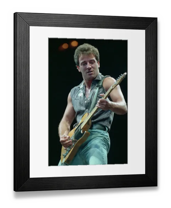 Framed Print : Bruce Springsteen Playing Guitar Framed Print : Bruce Springsteen Playing Guitar