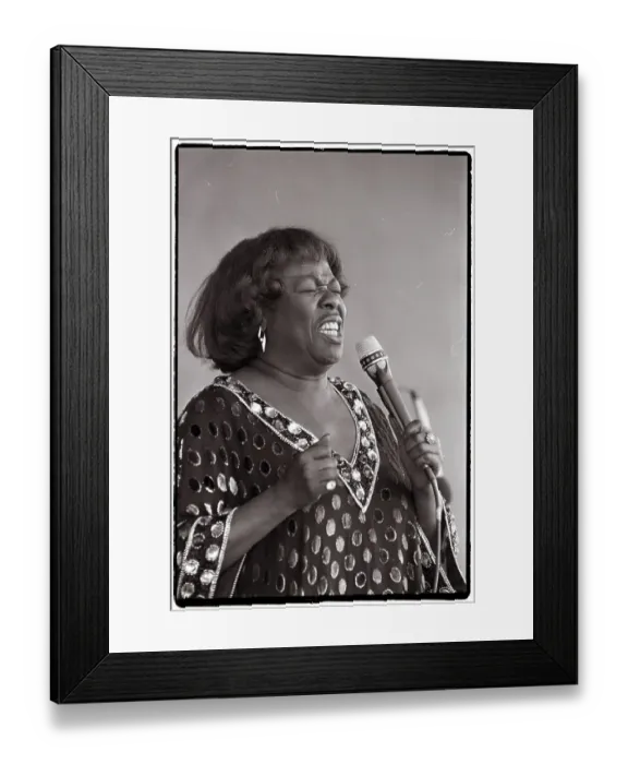 Framed Print : Sarah Vaughan Singing At Jazz Festival Framed Print : Sarah Vaughan Singing At Jazz Festival