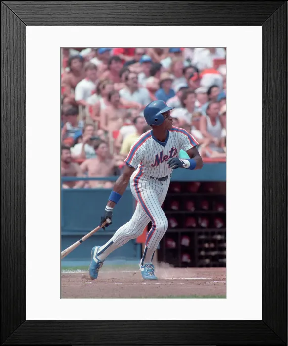 Framed Print : Daryl Strawberry Running After Batting Framed Print : Daryl Strawberry Running After Batting