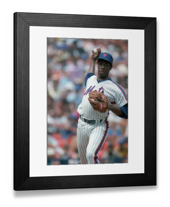 Framed Print : Dwight Gooden Pitching Framed Print : Dwight Gooden Pitching