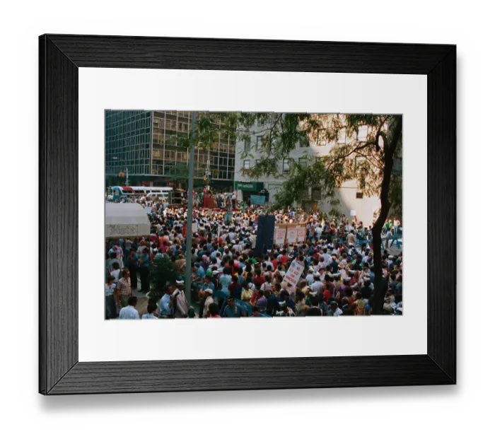 Framed Print : Crowd Protesting Framed Print : Crowd Protesting