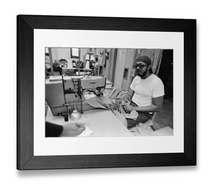 Framed Print : Bank Robber Sewing Shirts Framed Print : Bank Robber Sewing Shirts