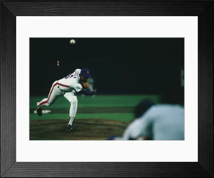 Framed Print : Dwight Gooden Pitching Framed Print : Dwight Gooden Pitching