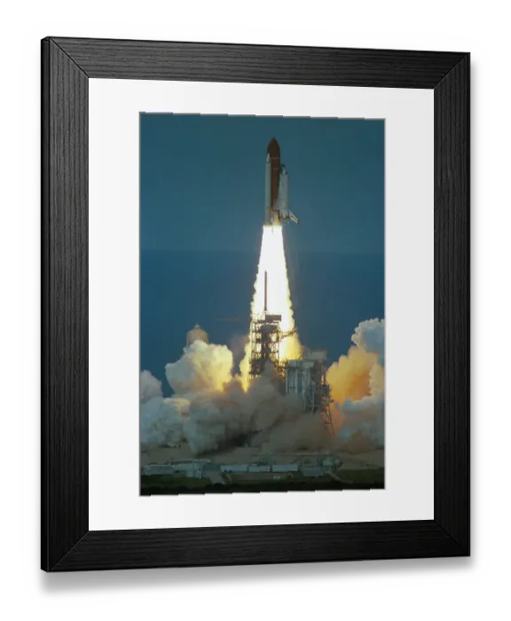 Framed Print : Space Shuttle Challenger Lifting Off Framed Print : Space Shuttle Challenger Lifting Off