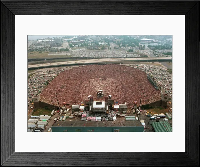 Framed Print : Aerial View of Packed JFK Stadium Framed Print : Aerial View of Packed JFK Stadium