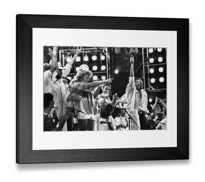 Framed Print : Live Aid Concert in Philadelphia Framed Print : Live Aid Concert in Philadelphia
