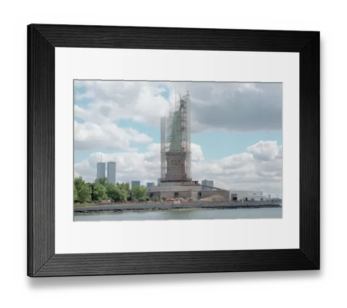 Framed Print : Scaffolding Surrounding the Statue of Liberty Framed Print : Scaffolding Surrounding the Statue of Liberty