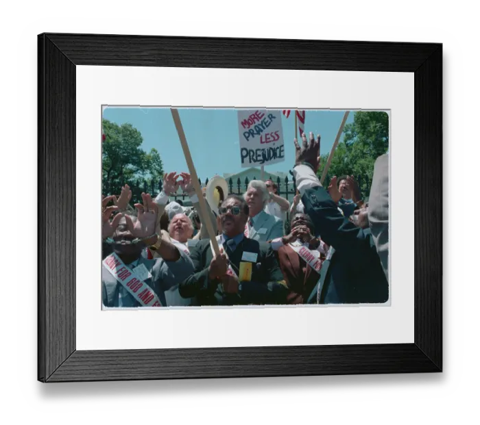 Framed Print : Religious Freedom Protesters Framed Print : Religious Freedom Protesters