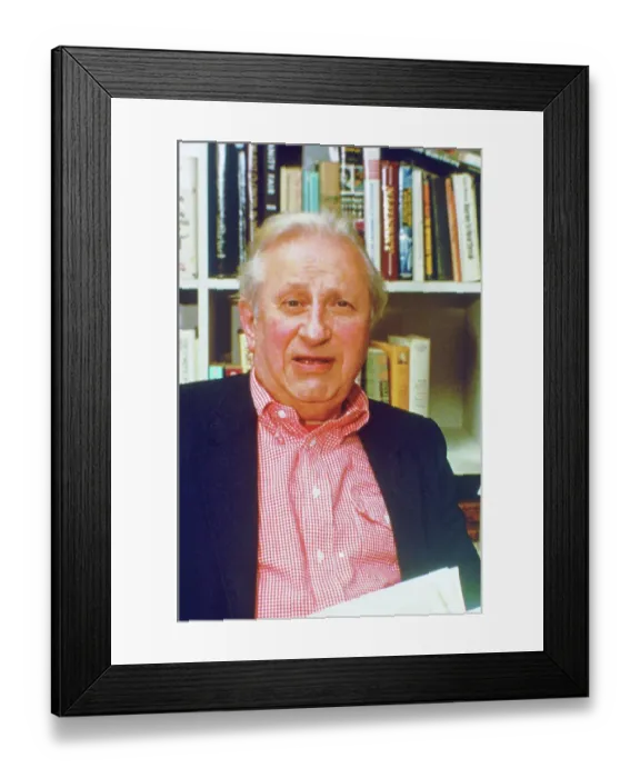 Framed Print : Studs Terkel in Office Framed Print : Studs Terkel in Office
