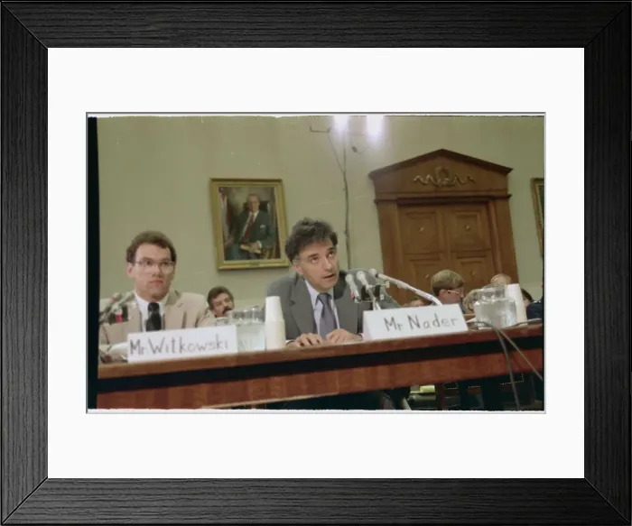Framed Print : Ralph Nader Speaking from Panel Framed Print : Ralph Nader Speaking from Panel