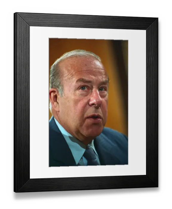 Framed Print : George Shultz Speaking Framed Print : George Shultz Speaking