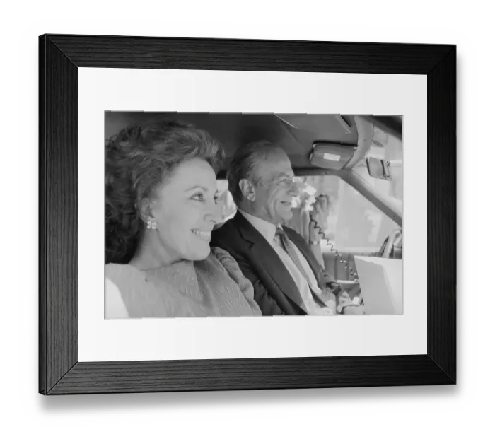 Framed Print : Claus Von Bulow with Associate Framed Print : Claus Von Bulow with Associate