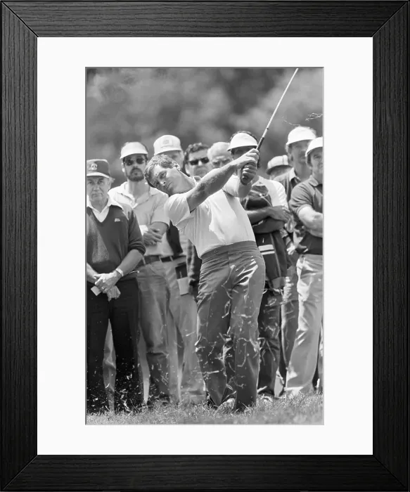 Framed Print : Fuzzy Zoeller Competing in Golf Tournament Framed Print : Fuzzy Zoeller Competing in Golf Tournament