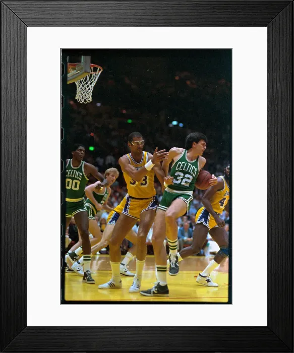 Framed Print : Robert Parish in Basketball Game