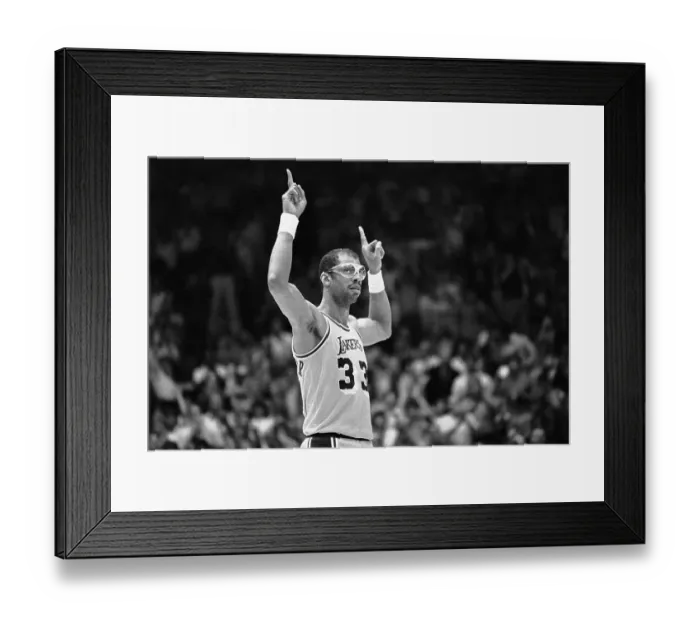 Framed Print : Playoff Lead Scorer Kareem Abdul-Jabbar