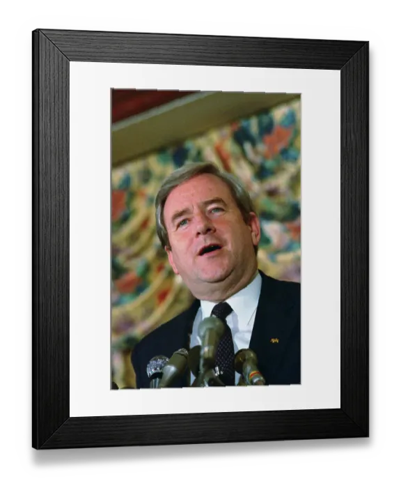 Framed Print : Jerry Falwell Holding Press Conference Framed Print : Jerry Falwell Holding Press Conference
