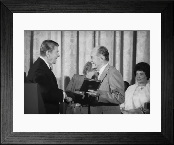 Framed Print : Ronald Reagan Presenting Freedom Award Framed Print : Ronald Reagan Presenting Freedom Award