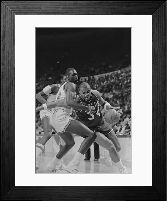 Framed Print : Basketball Players in Action Framed Print : Basketball Players in Action