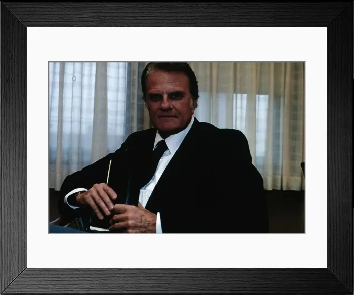 Framed Print : Billy Graham Holding Bible Framed Print : Billy Graham Holding Bible