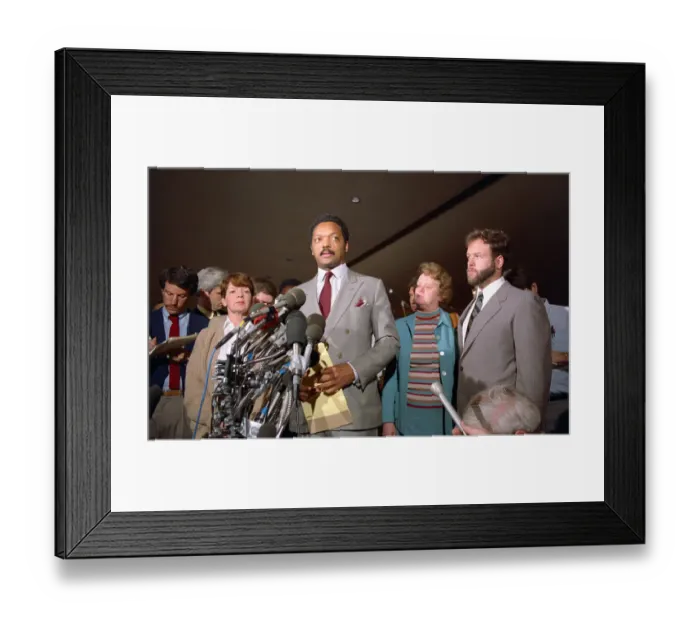 Framed Print : Jesse Jackson Speaking Framed Print : Jesse Jackson Speaking
