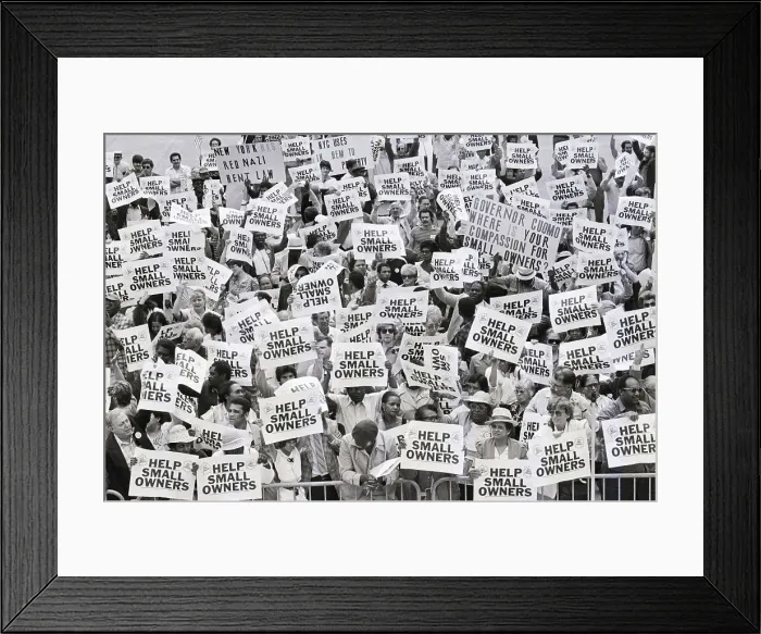 Framed Print : Landlords Protest Rent Control Framed Print : Landlords Protest Rent Control