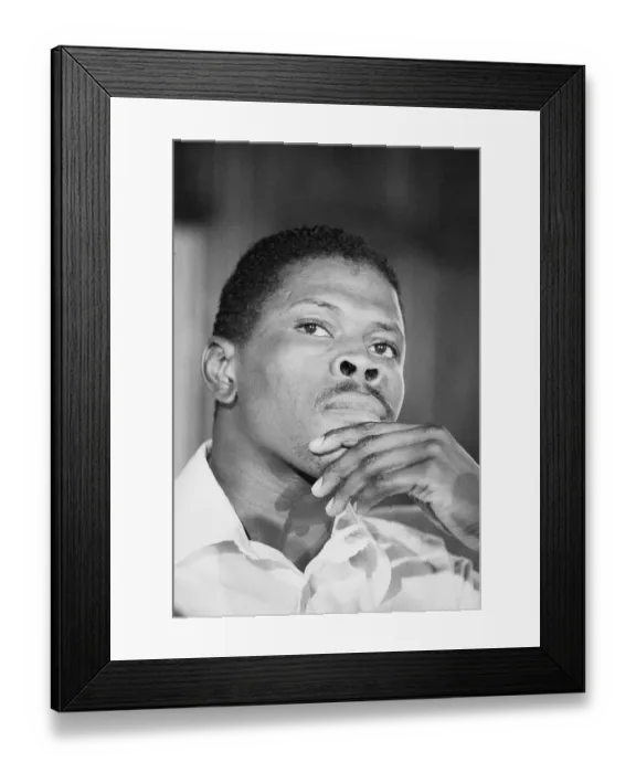 Framed Print : Portrait of Patrick Ewing