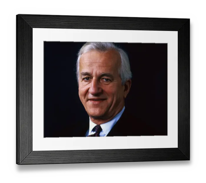 Framed Print : Portrait of Richard Von Weizsacker Framed Print : Portrait of Richard Von Weizsacker