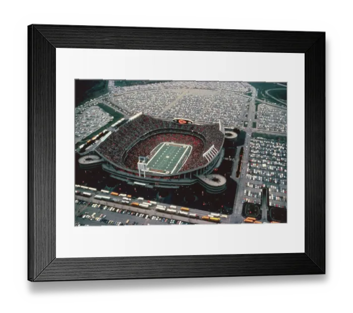 Framed Print : Aerial View of Kansas City Stadium Framed Print : Aerial View of Kansas City Stadium