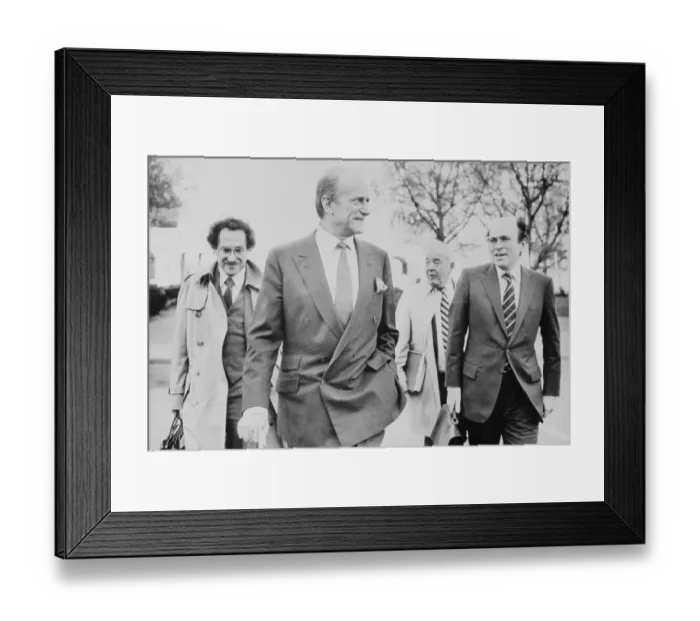 Framed Print : Claus von Bulow Leaving Court in Rhode Island Framed Print : Claus von Bulow Leaving Court in Rhode Island