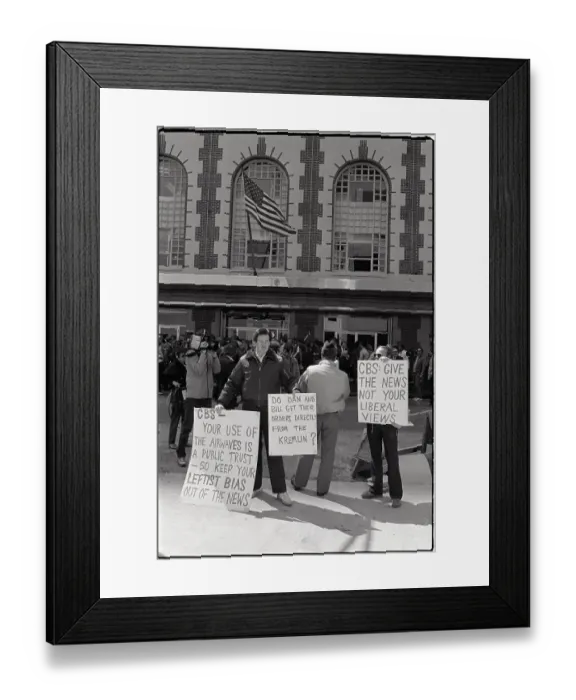 Framed Print : Anti-Choicers Walk W / Signs @ Tv Studio Framed Print : Anti-Choicers Walk W / Signs @ Tv Studio